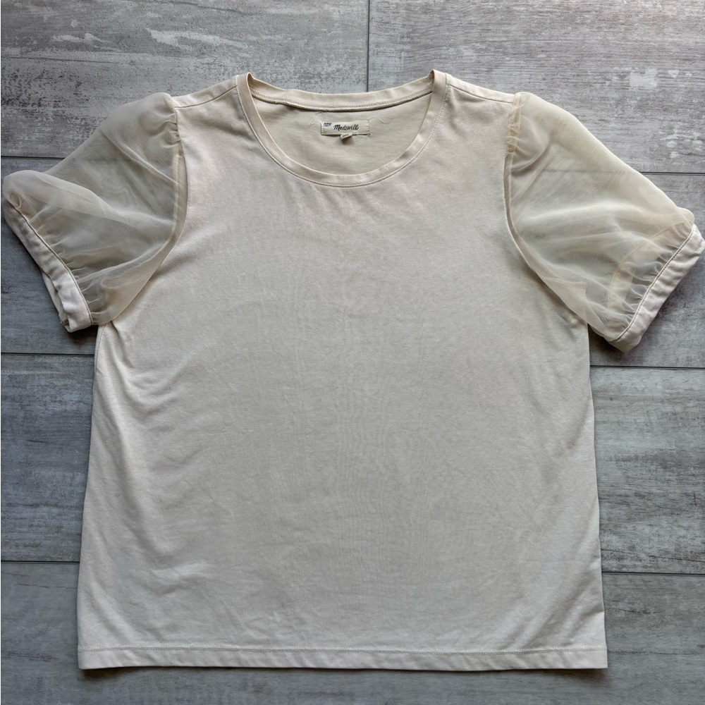 Madewell Cream Puff-Sleeve Tee